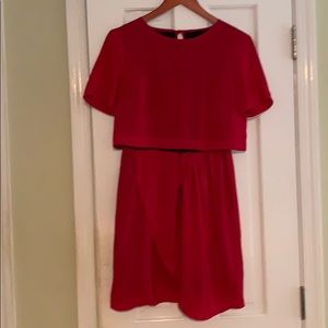 Amanda Uprichard Red Silk Dress